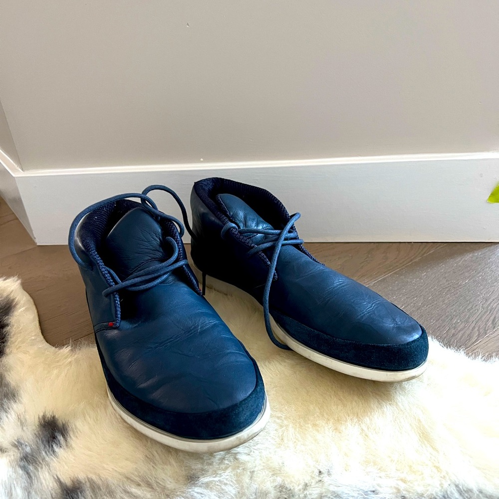 Paul Smith Jeans Leather Lace-Up Sneakers – Made in England